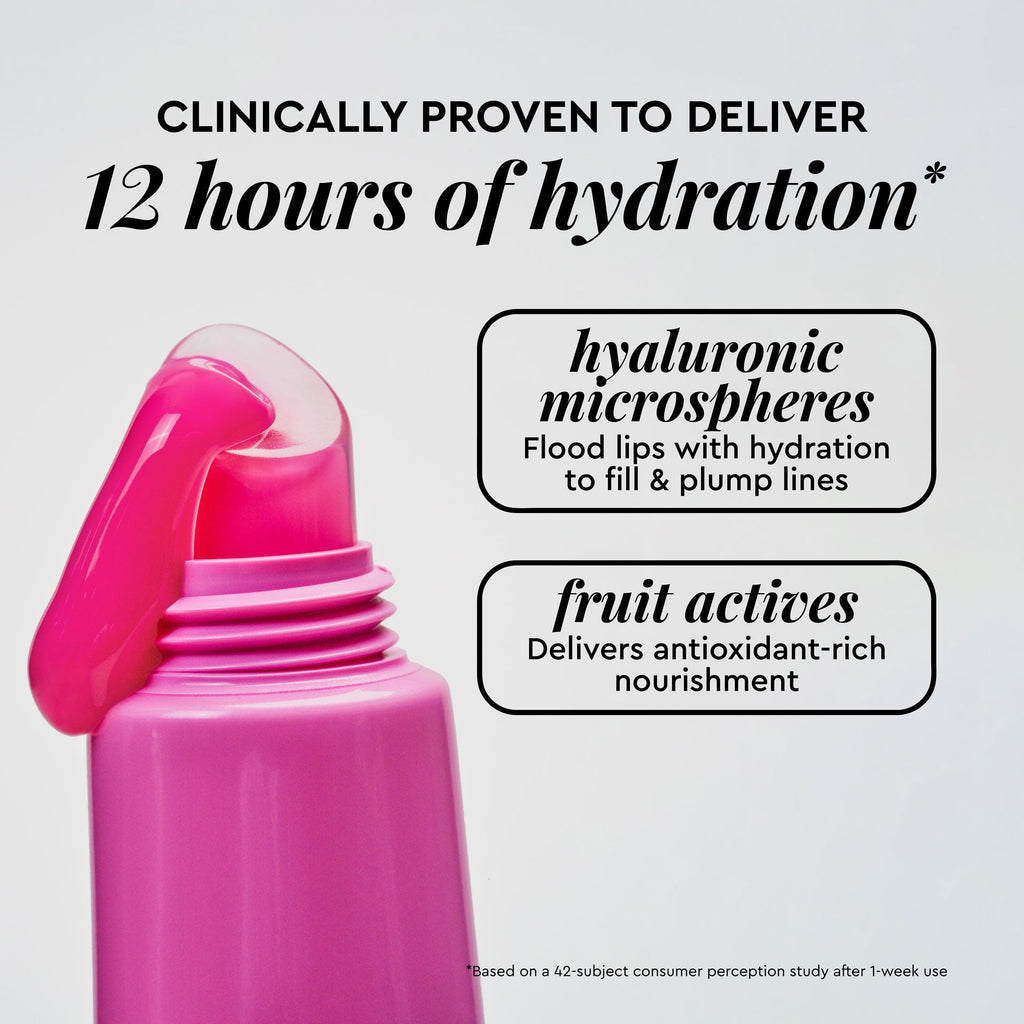 Ingredient infographic for Glass Balm in Dragon Fruit Bingsoo explaining the hydrating Hyaluronic Microspheres.
