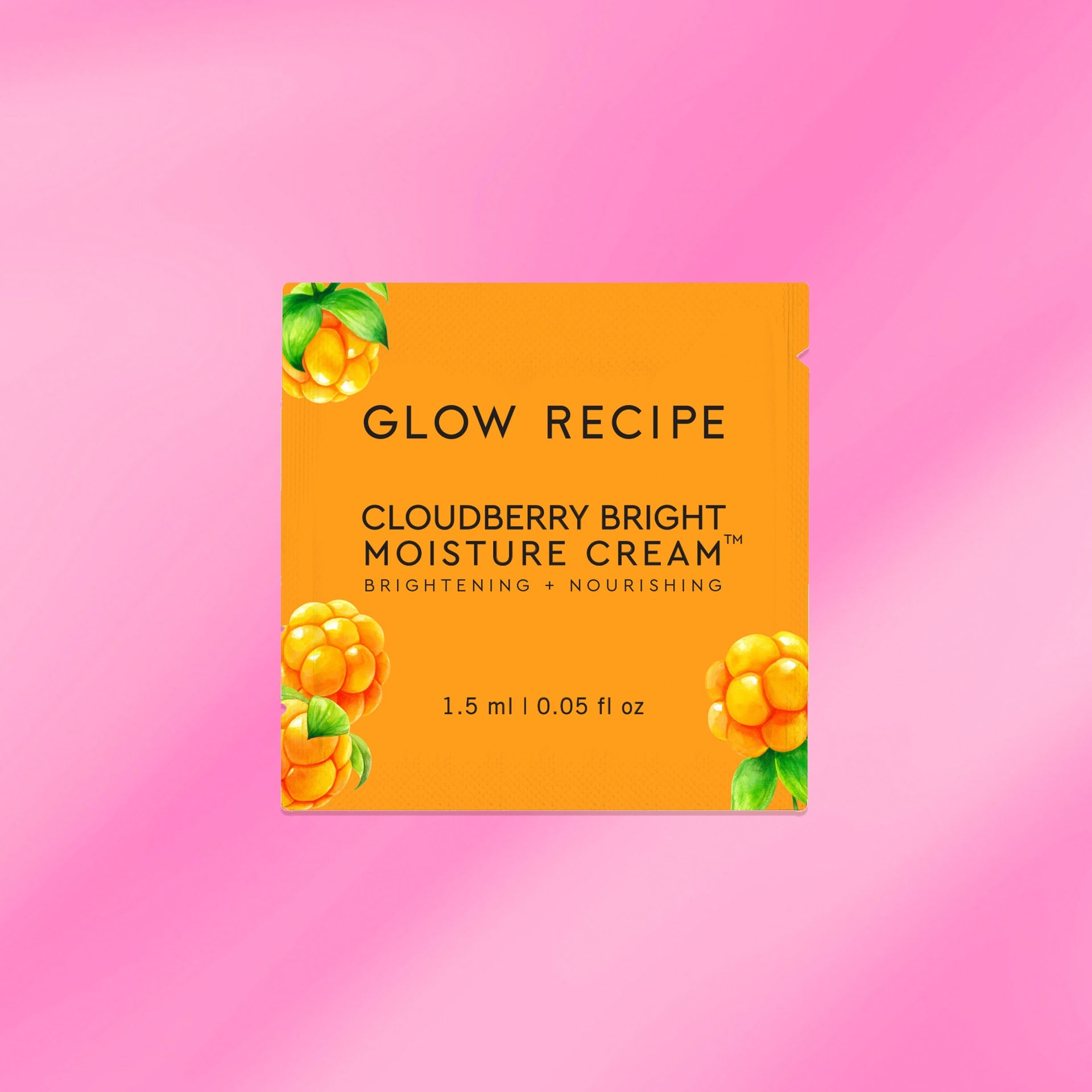 Glow Recipe Cloudberry Bright Moisture Cream single-use sachet packet