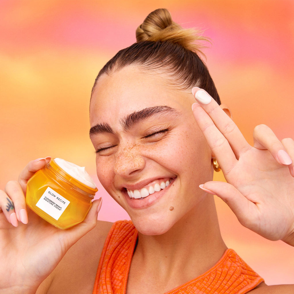 Glow Recipe Cloudberry Bright Refillable Moisture Cream jar shown up close against a clean background.