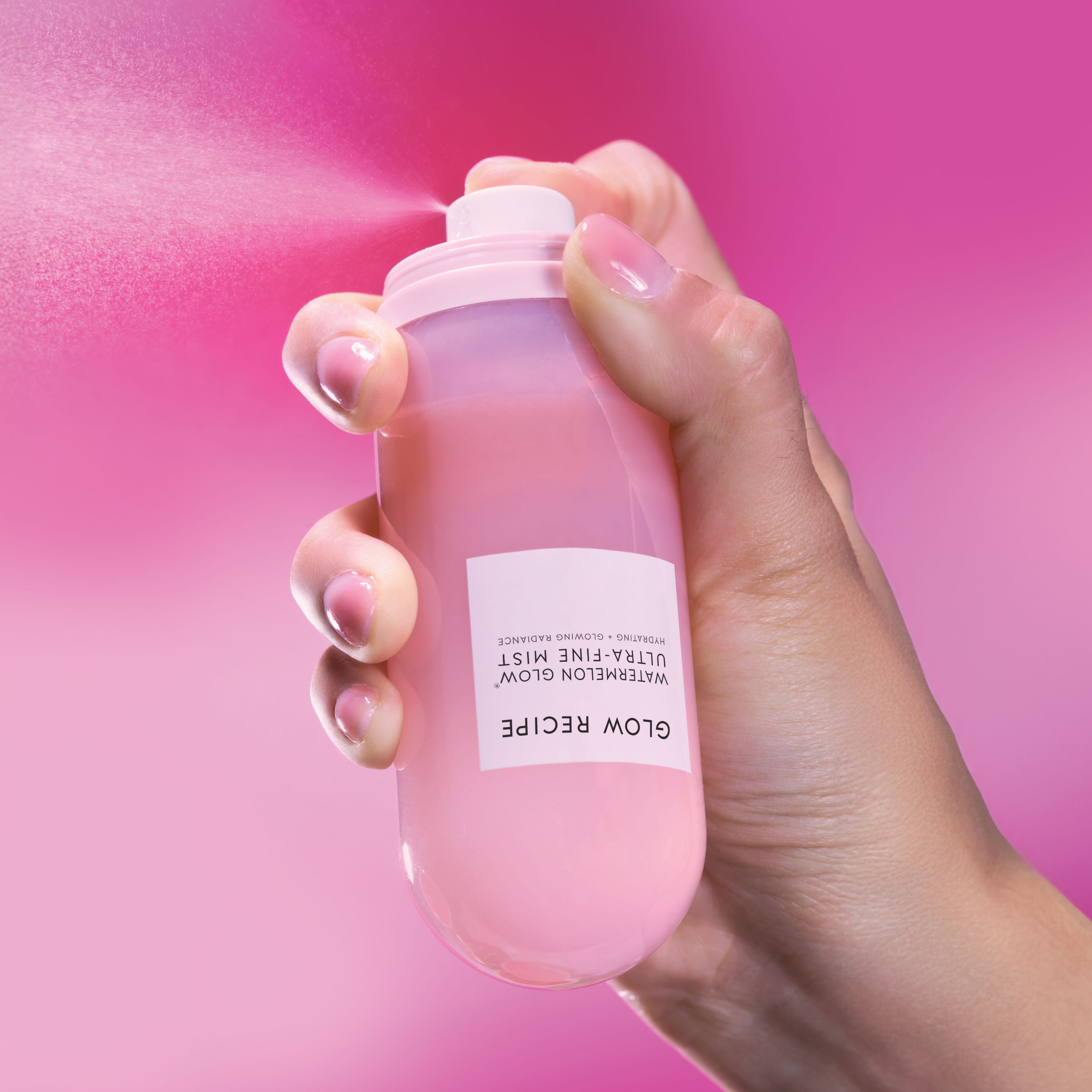 Glow Recipe Watermelon Glow Ultra-Fine Mist spray bottle, bi-phase hydrating facial mist