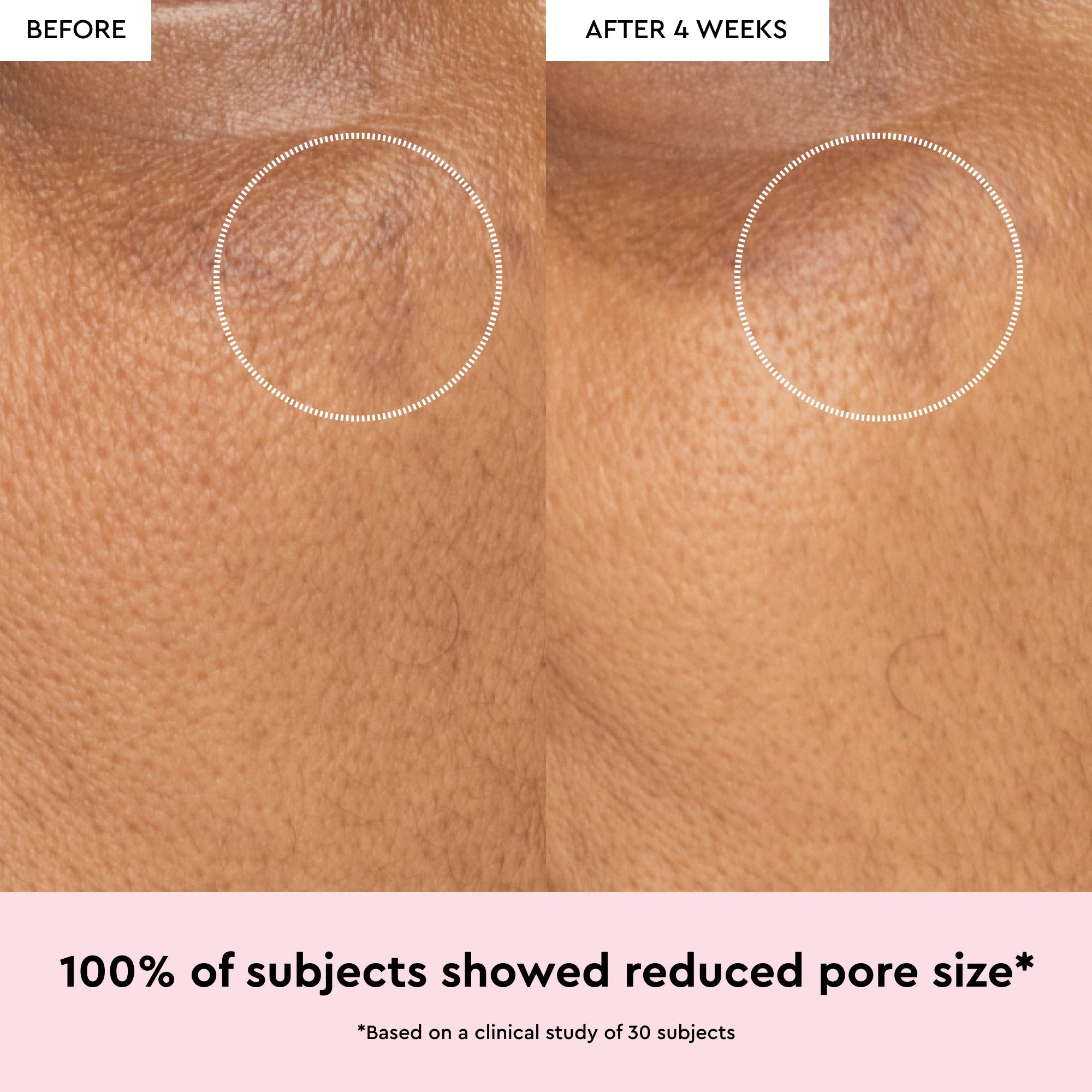 Glow Recipe Watermelon Glow Niacinamide Dew Drops infographic noting the formula contains no mica, glitter, or pearls.