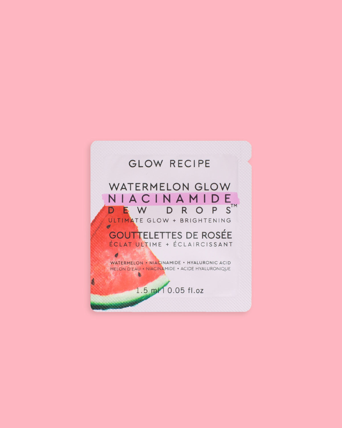 Glow Recipe Watermelon Glow Niacinamide Dew Drops single-use sachet packet