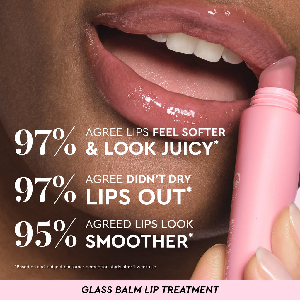 Infographic slide recapping the seven-piece tinted routine with an offer to upgrade to full-size favorites.