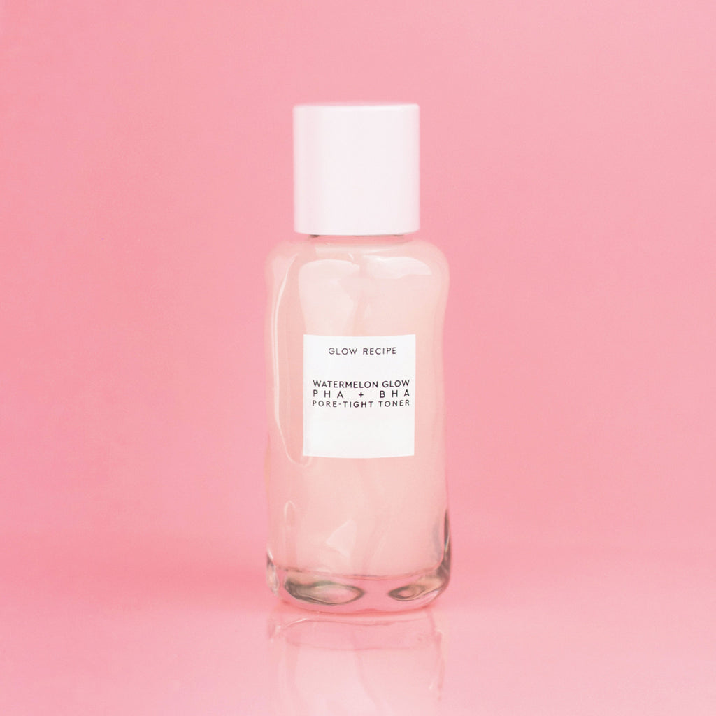 Glow Recipe Glow to Go Travel Kit product shot of the travel-size Watermelon Glow PHA + BHA Pore-Tight Toner, 40ml