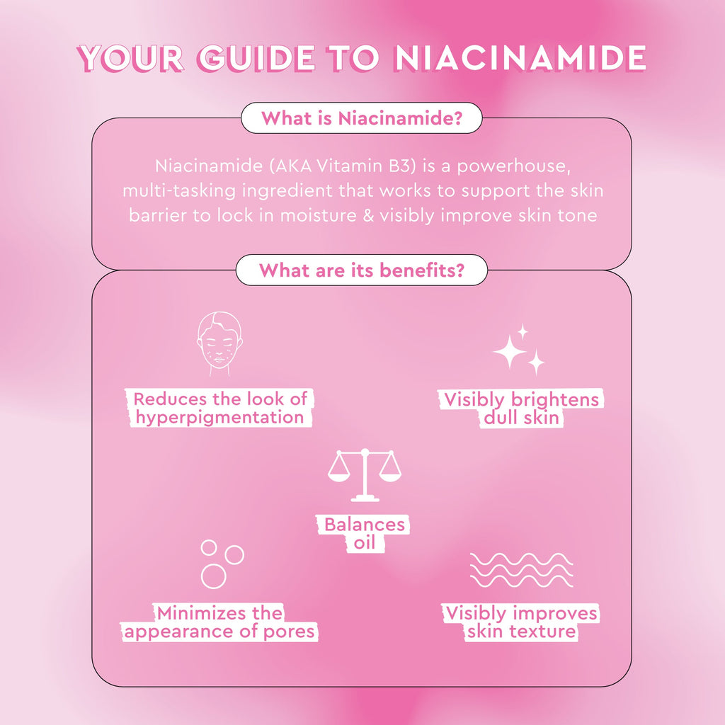 Glow Recipe Watermelon Glow Niacinamide Dew Balm SPF 45 ingredient callouts highlighting its broad spectrum UV protection.