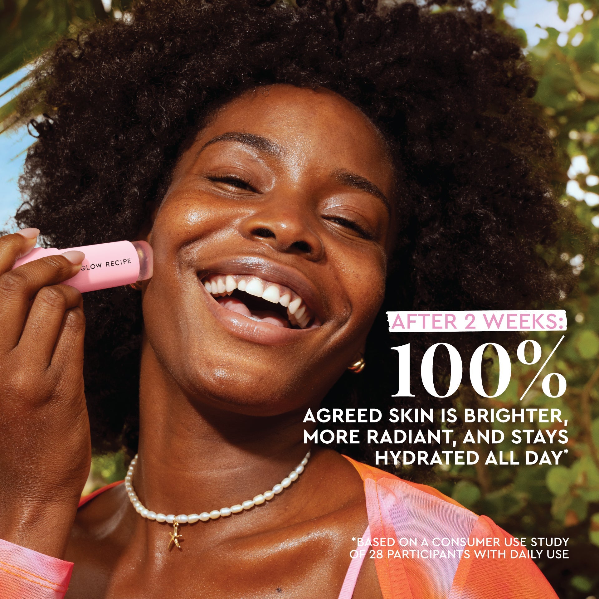Glow Recipe Watermelon Glow Niacinamide Dew Balm SPF 45 highlighted for its broad spectrum SPF 45 and PA+++ UVA/UVB protection.
