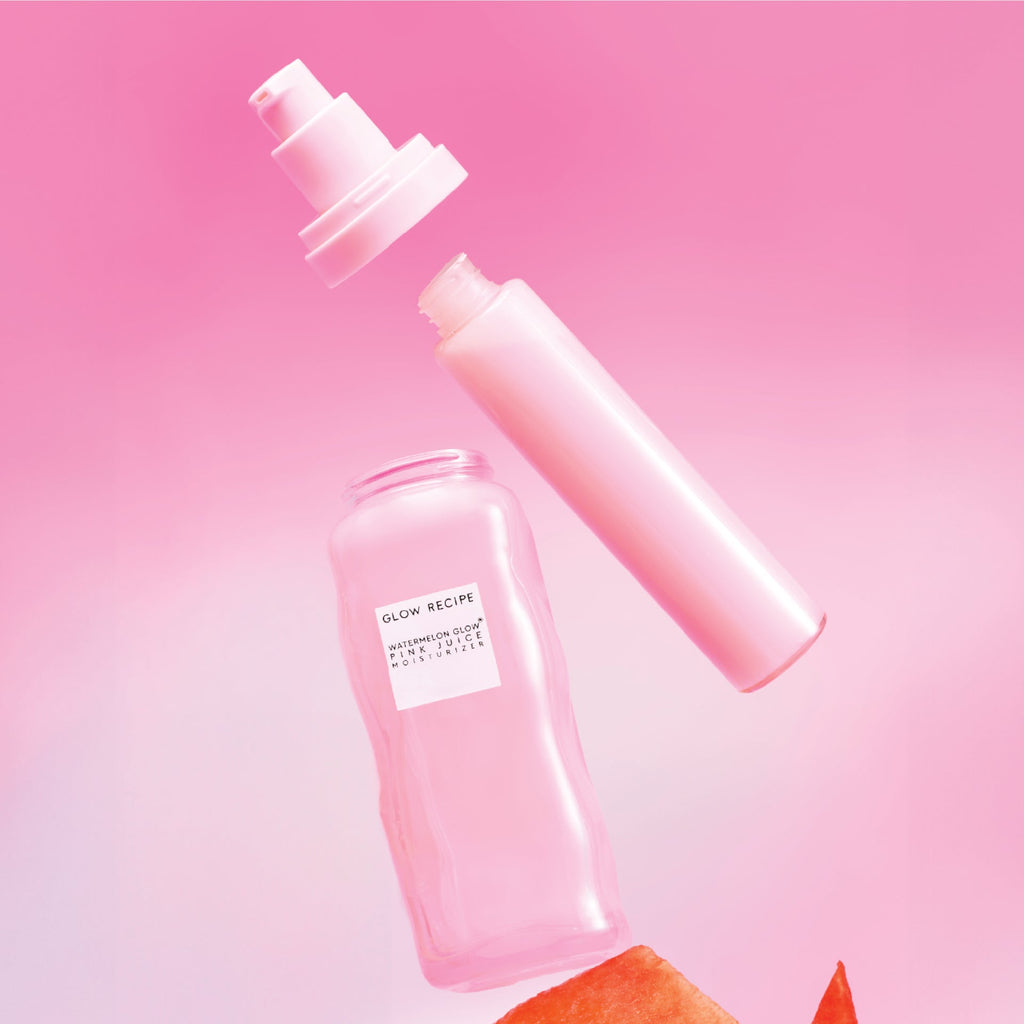Watermelon Glow Pink Juice Moisturizer shown as a Refill Pod (50ml) insert designed to click into the reusable outer jar.