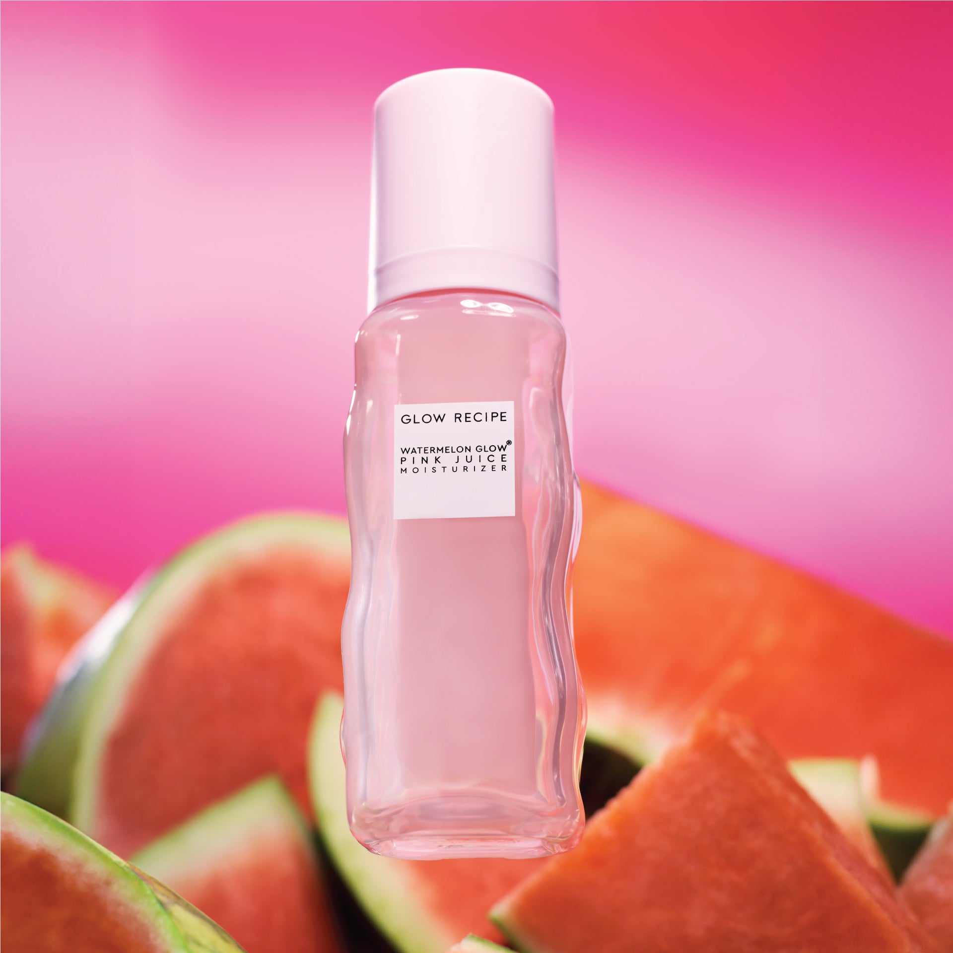 Front-facing product shot of the Watermelon Glow Pink Juice Oil-Free Moisturizer in its Full-Size (50ml) refillable jar.