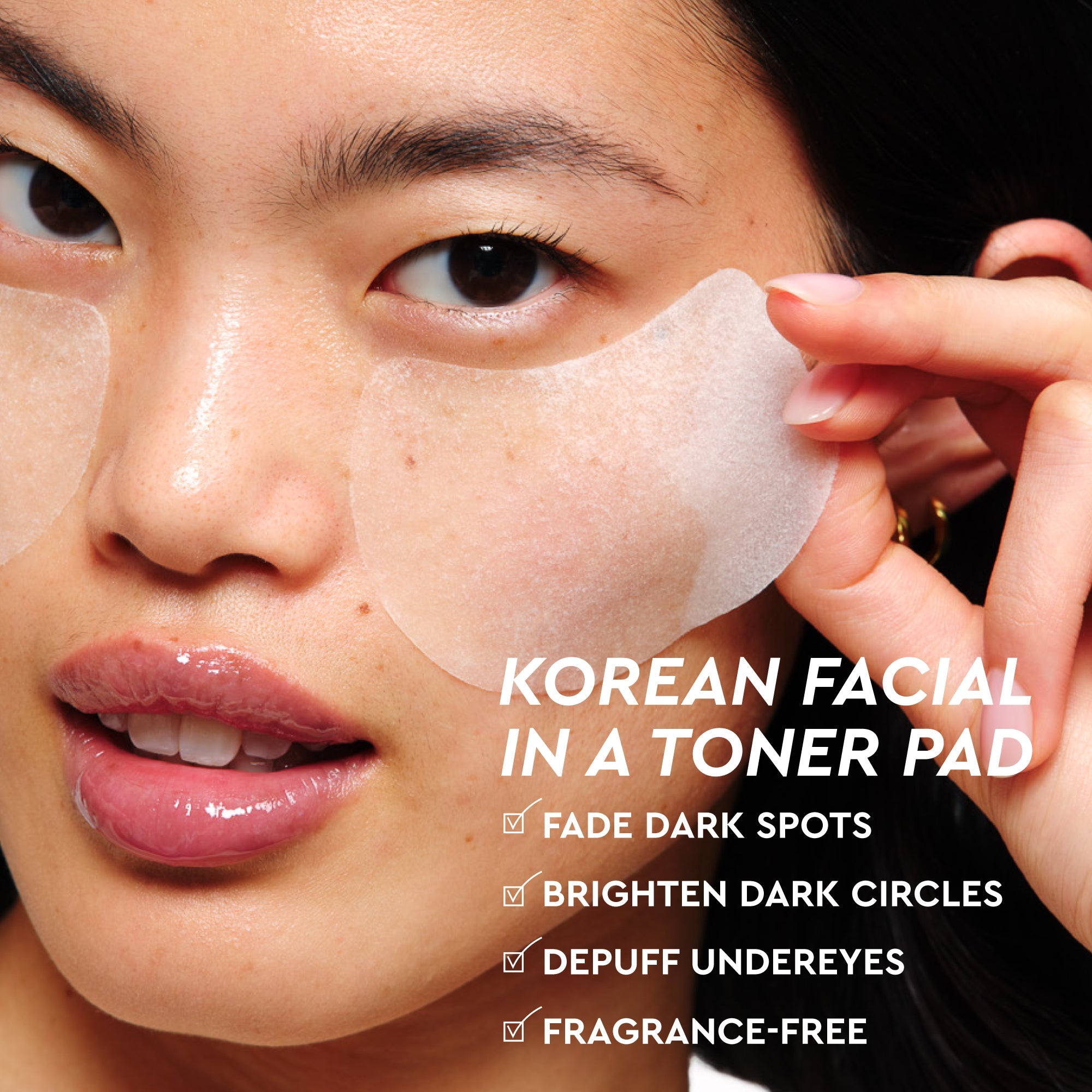 Glow Recipe Vitamin C Brightening Korean Toner Pads infographic explaining how 5 types of Vitamin C target dark spots.