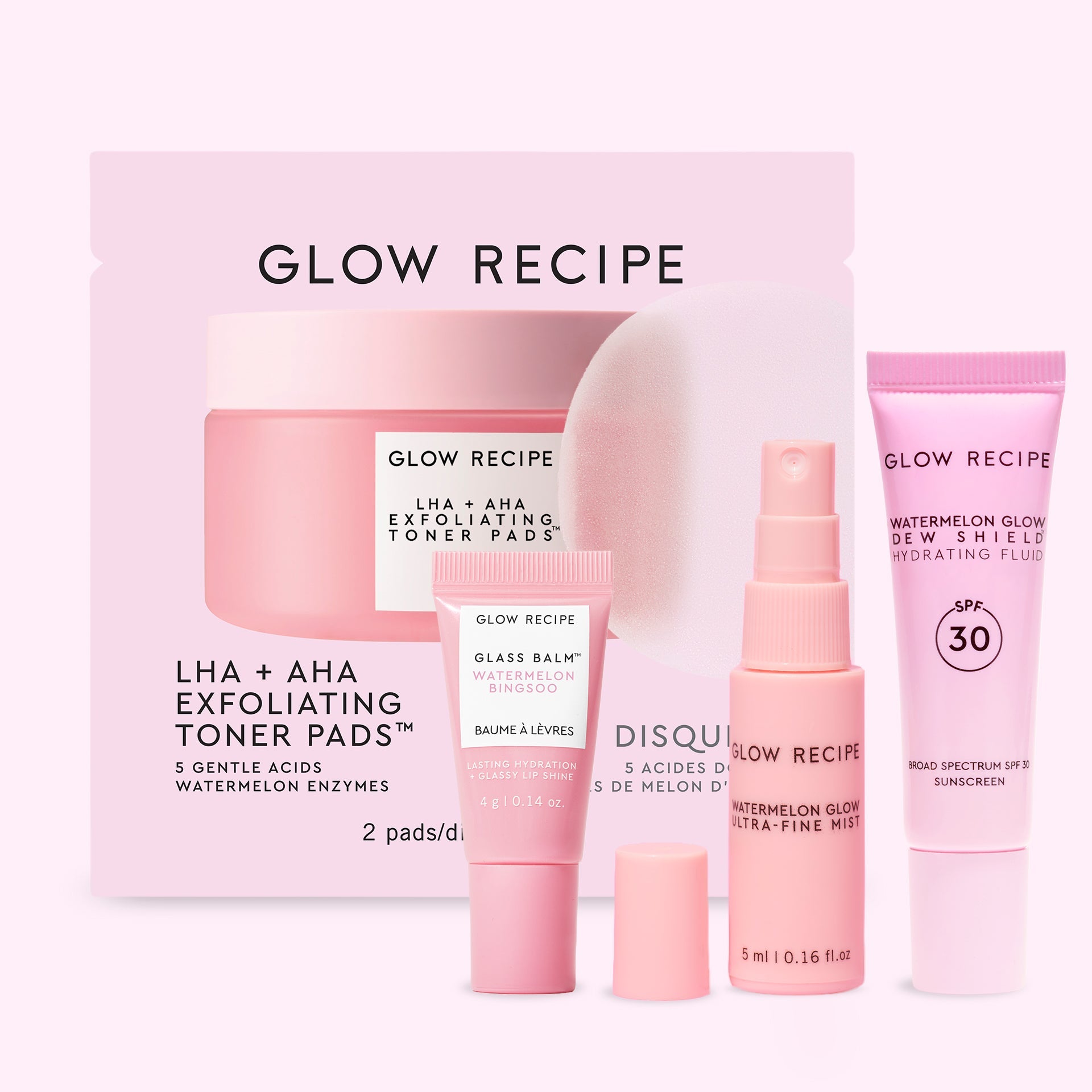 Glow Recipe Touch-Up Travel Kit with Watermelon Glow essentials packaging